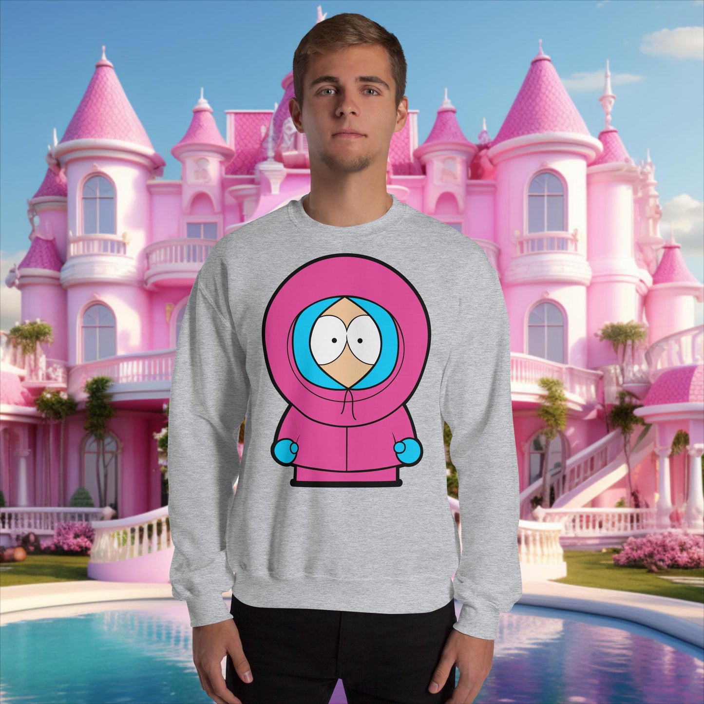 Kenny McCormick Ken Ryan Gosling Barbie South Park Kenny Unisex Sweatshirt Sport Grey Sweatshirts Barbie Ken Kenny Movies South Park TV Shows Next Cult Brand
