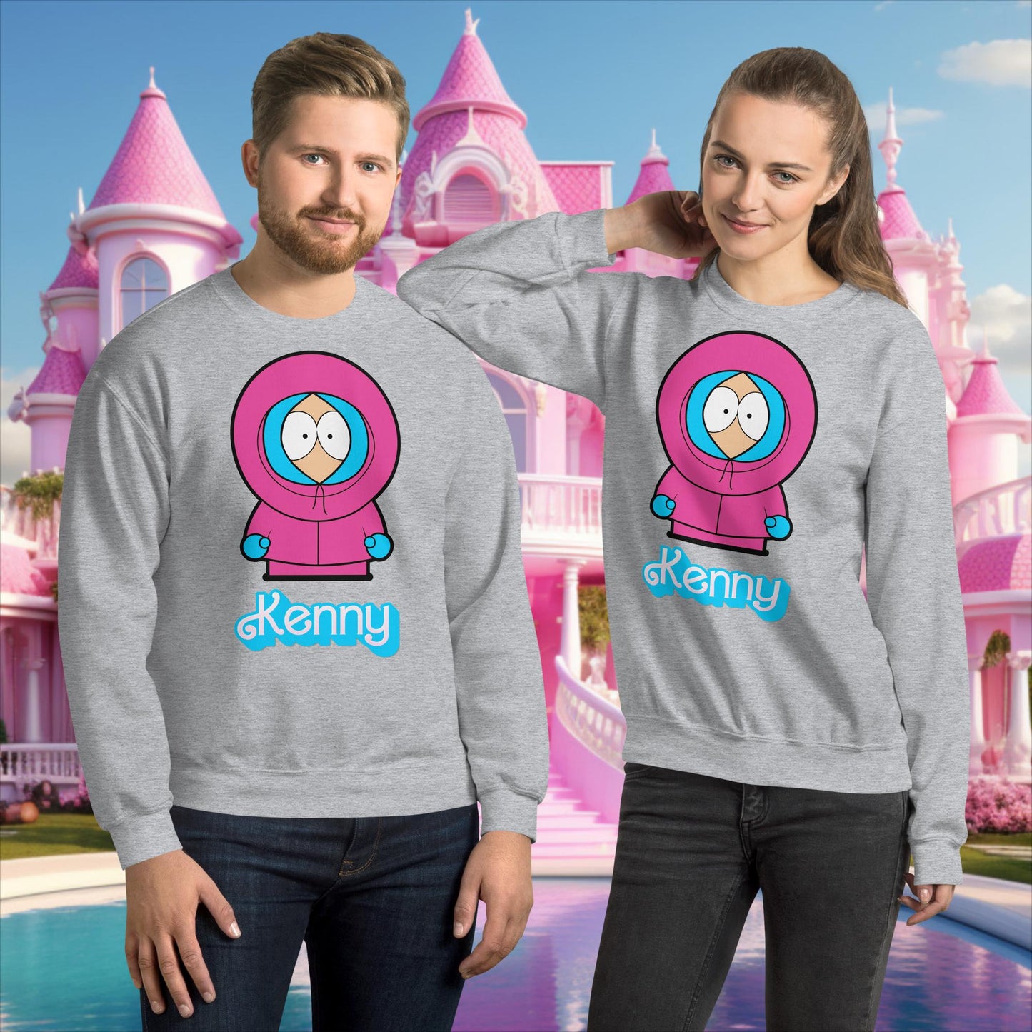 Kenny McCormick Ken Ryan Gosling Barbie South Park Kenny Unisex Sweatshirt Sport Grey Sweatshirts Barbie Ken Kenny Movies South Park TV Shows Next Cult Brand