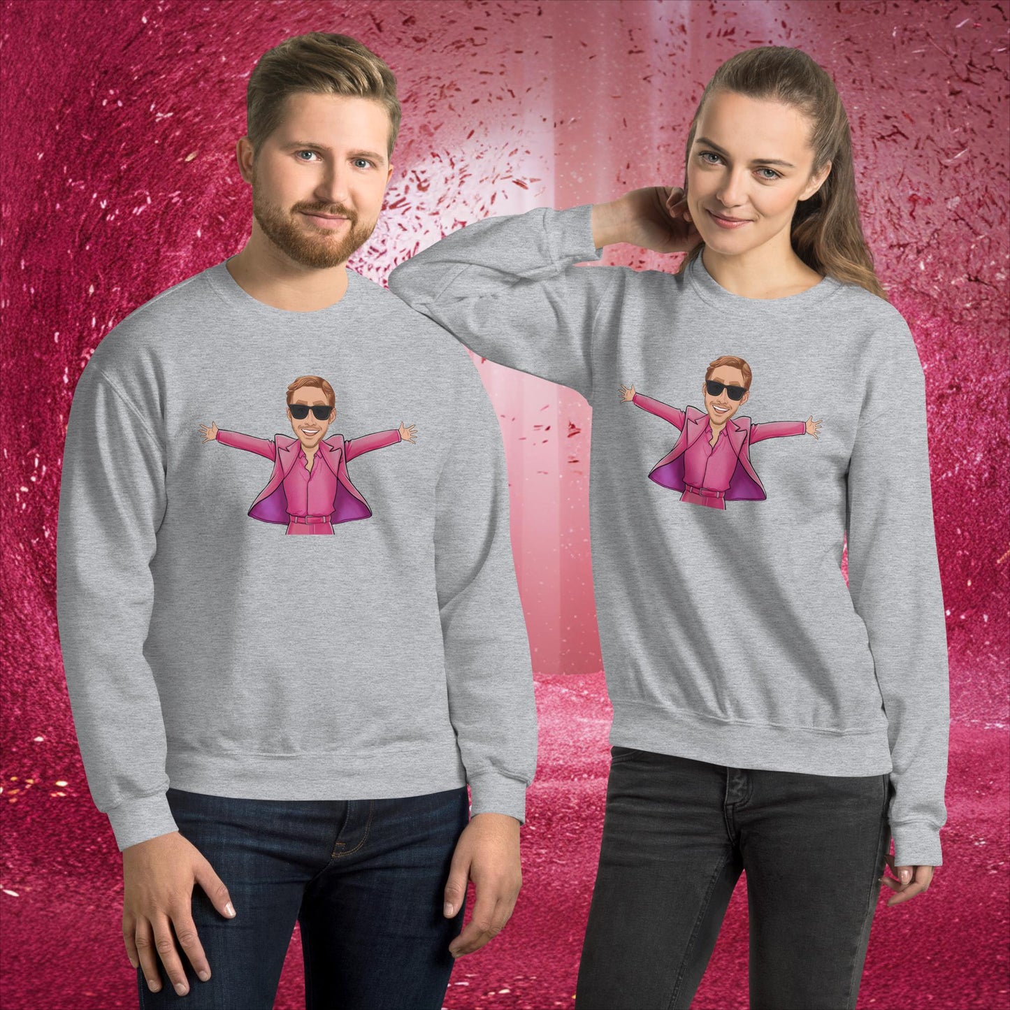 Ken Barbie Ryan Gosling I'm Just Ken Unisex Sweatshirt Sport Grey Sweatshirts Barbie Celebrities Ken Movies Ryan Gosling Next Cult Brand