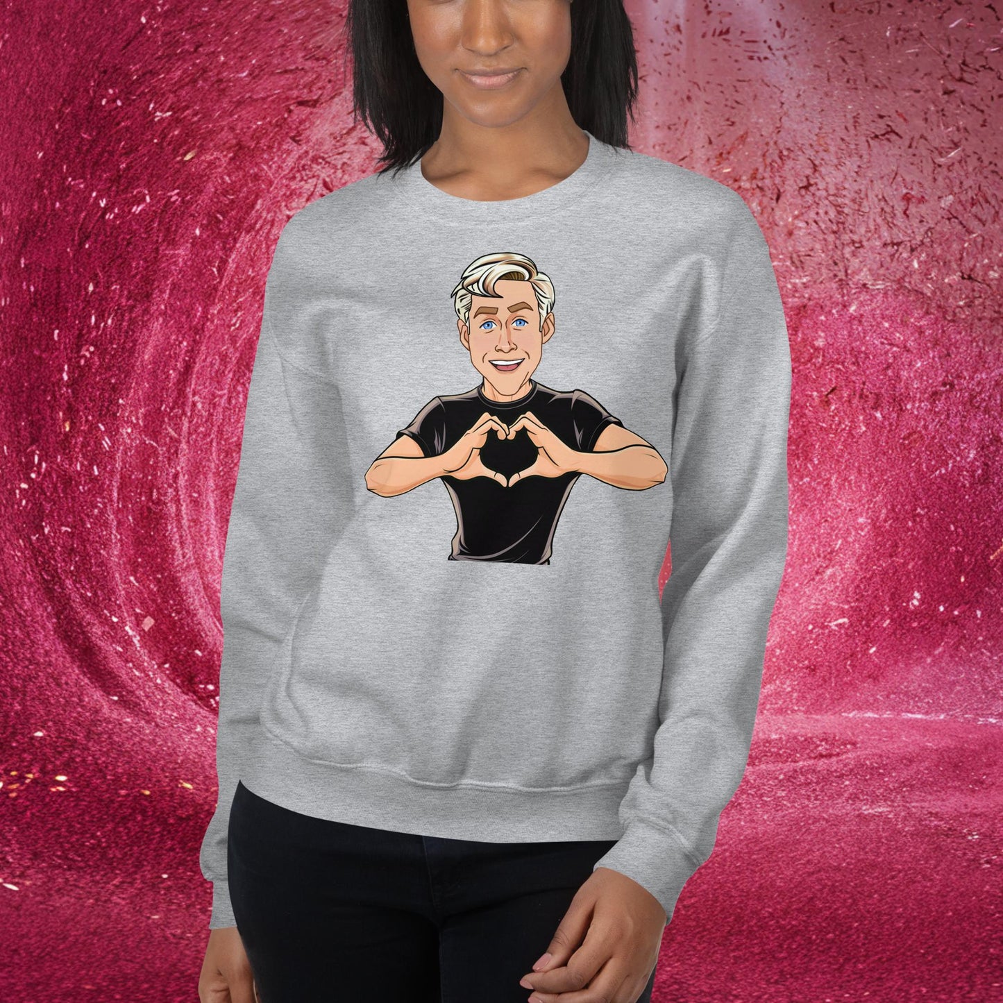 I Love Ryan Gosling Ken Barbie Movie I am Kenough Unisex Sweatshirt Sport Grey Sweatshirts Barbie Celebrities Ken Movies Ryan Gosling Next Cult Brand