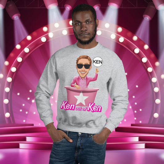 Ken out of Ken Ryan Gosling Barbie Movie Unisex Sweatshirt Sport Grey Sweatshirts Barbie Celebrities Ken Movies Ryan Gosling Next Cult Brand