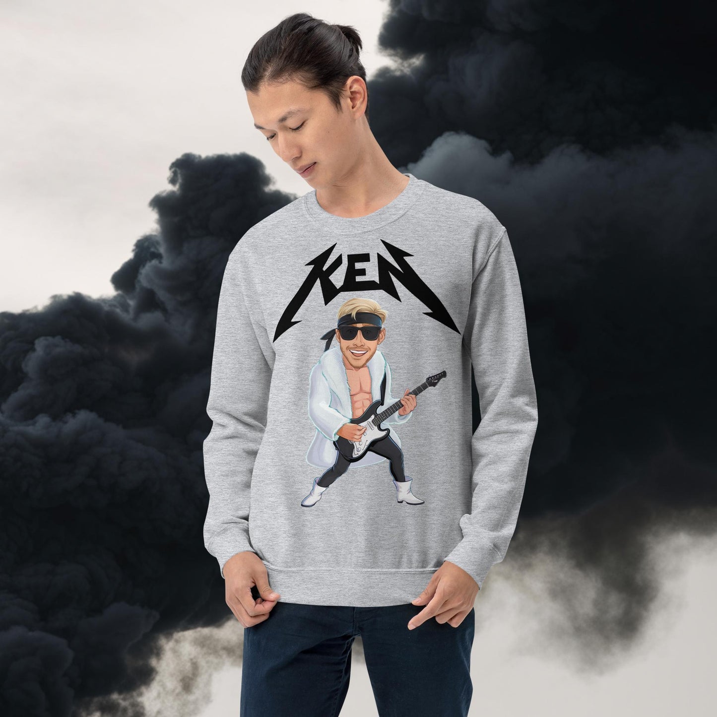 Rockstar Ken Barbie Movie Ryan Gosling Unisex Sweatshirt Sport Grey Sweatshirts Barbie Celebrities Ken Movies Ryan Gosling Next Cult Brand