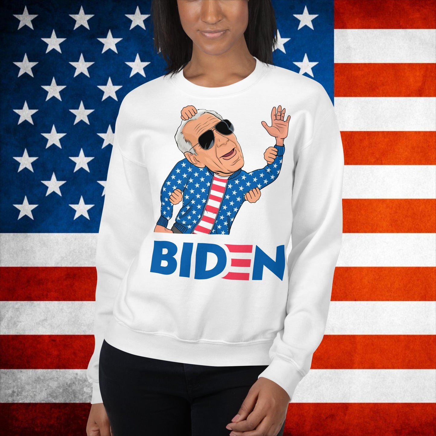 Joe Biden Sweatshirt Biden Sweater Biden Meme Jumper Democrat Sweatshirt Republican Sweatshirt Trump Jumper Trump Gift Biden Gift Biden 2024Unisex Sweatshirt White Sweatshirts Democrats Joe Biden Politics Next Cult Brand
