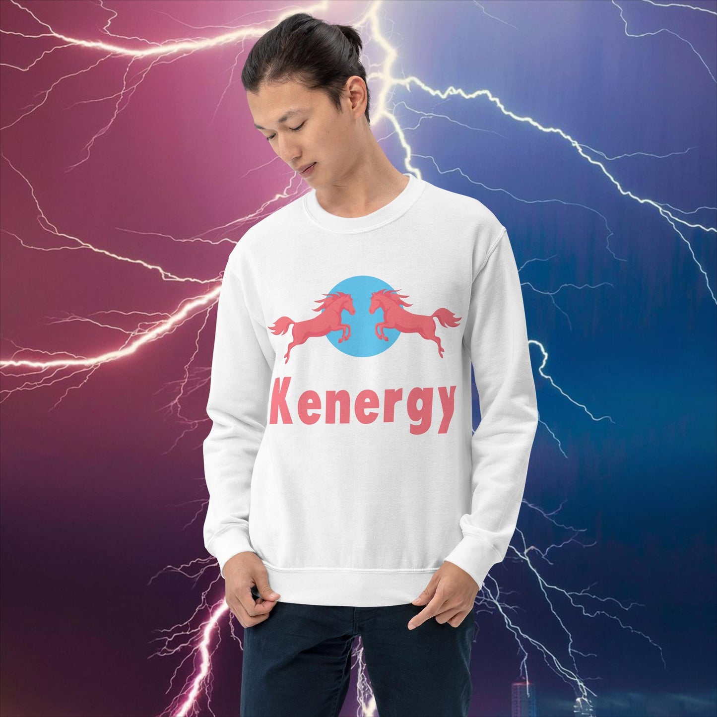 Kenergy Red Bull Ken Barbie Ryan Gosling Kenergy Unisex Sweatshirt White Sweatshirts Barbie Ken Kenergy Movies Next Cult Brand
