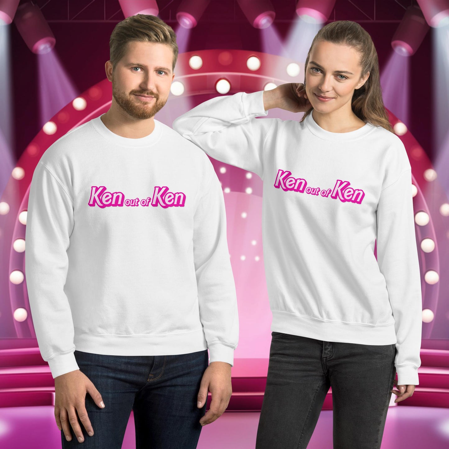 Ken out of Ken Barbie Movie Unisex Sweatshirt White Sweatshirts Barbie Ken Movies Next Cult Brand