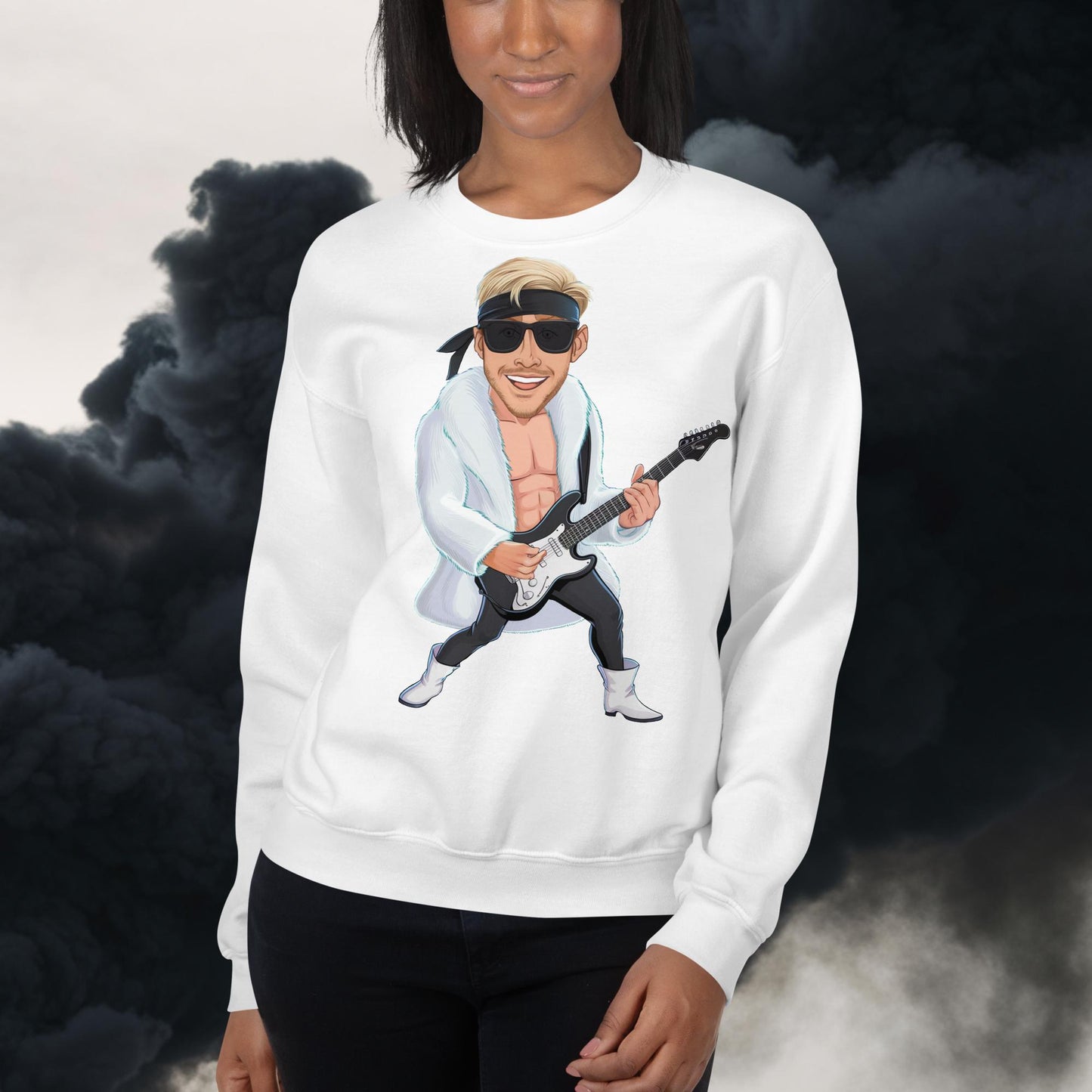 Rockstar Rock Music Unisex Sweatshirt White Sweatshirts Barbie Celebrities Ken Movies Music Rock Music Ryan Gosling Next Cult Brand