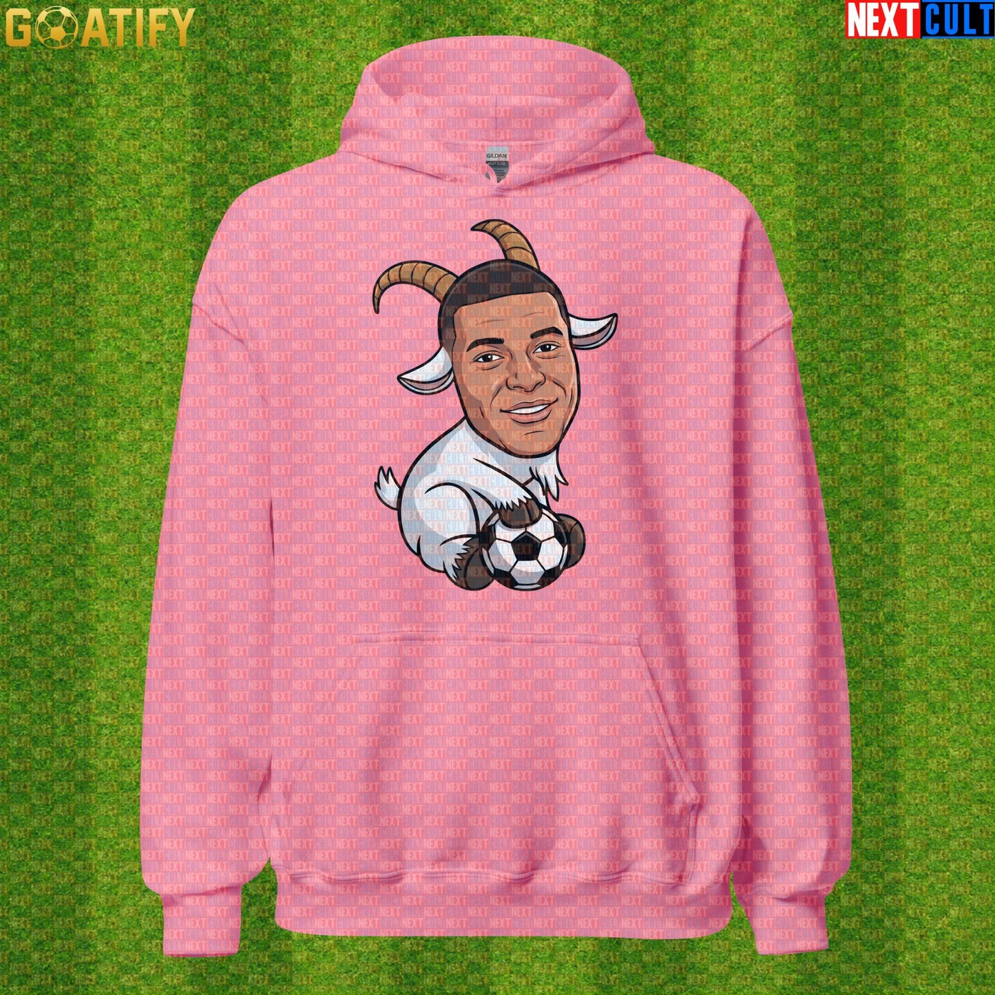Kylian Mbappe Hoodie – Funny GOAT Football Pullover Gift for France and Real Madrid Fans Azalea Hoodies Next Cult Brand