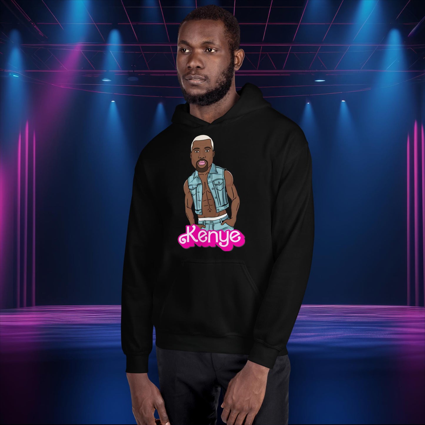 Kanye West Hoodie Kanye Jumper Kanye Pullover Barbie Hoodie Barbie Jumper Ken Hoodie Ken Jumper Ryan Gosling Hoodie Barbie Gift Ken Gift Black Hoodies Barbie Kanye West Ken Movies Music Next Cult Brand