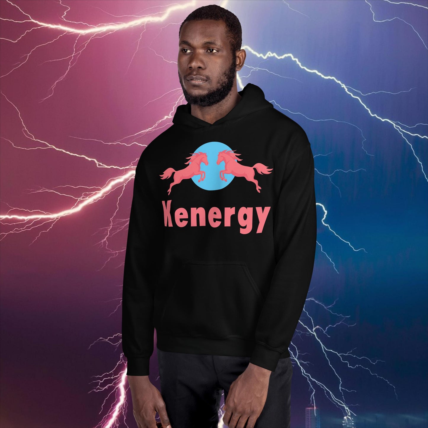 Kenergy Red Bull Ken Barbie Ryan Gosling Kenergy Unisex Hoodie Black Hoodies Barbie Ken Kenergy Movies Next Cult Brand