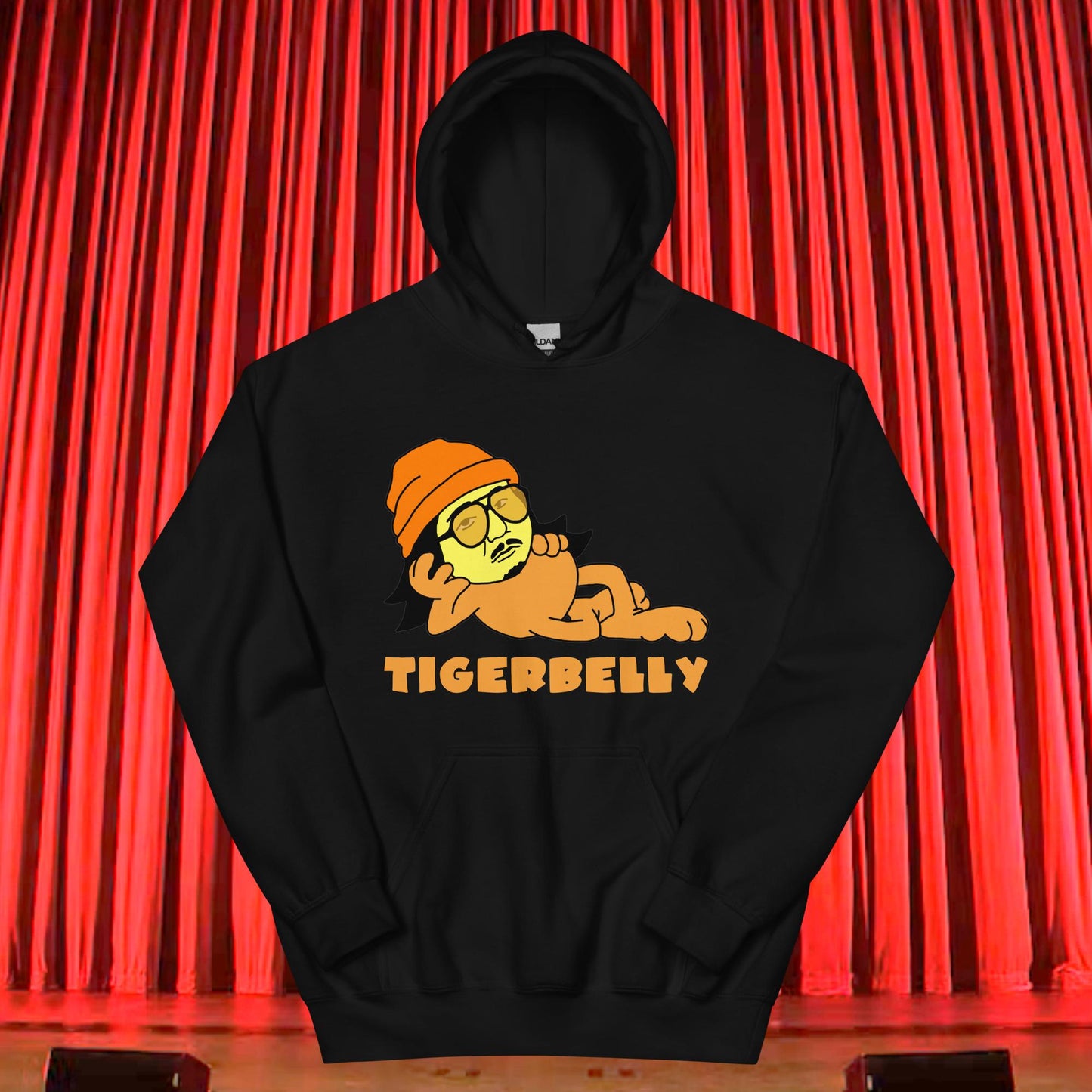 Bobby Lee Tigerbelly, Bobby Lee Merch, Tigerbelly Merch, Bobby Lee Gift, Funny Tigerbelly Gift, Tigerbelly Podcast, TigerBelly Unisex Hoodie Black Hoodies Bobby Lee Podcasts Stand-up Comedy TigerBelly Next Cult Brand