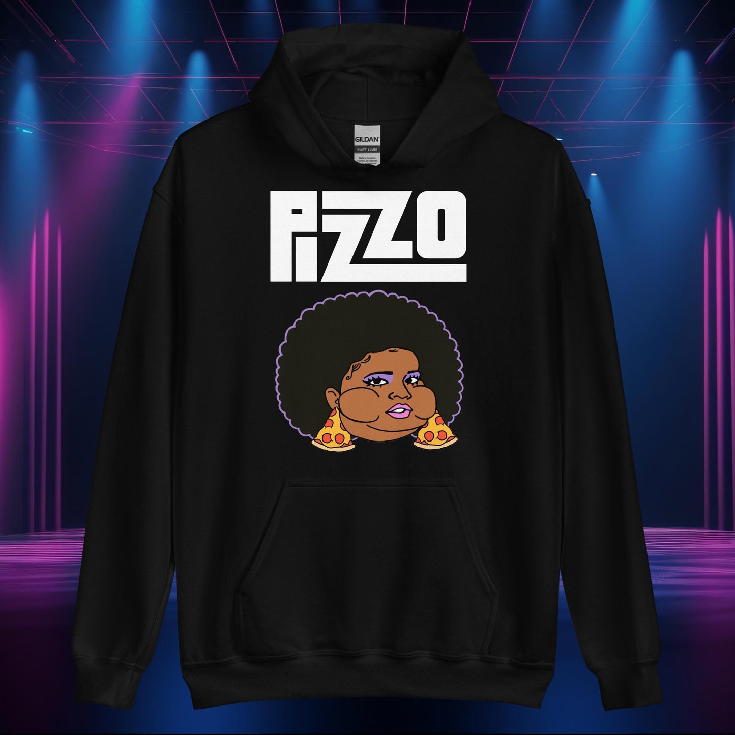 Pizzo Lizzo Pizza Lizzo Merch Lizzo Gift Body Positivity Body empowerment Lizzo Unisex Hoodie Black Hoodies Lizzo Music Next Cult Brand
