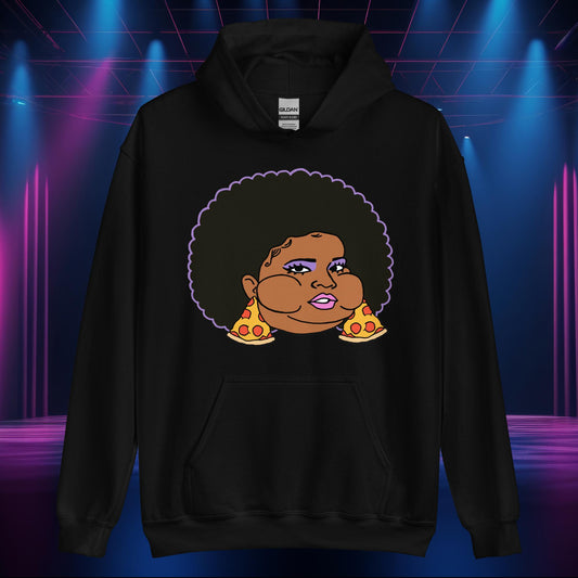Pizzo Lizzo Pizza Lizzo Merch Lizzo Gift Body Positivity Body empowerment Lizzo Unisex Hoodie Black Hoodies Lizzo Music Next Cult Brand