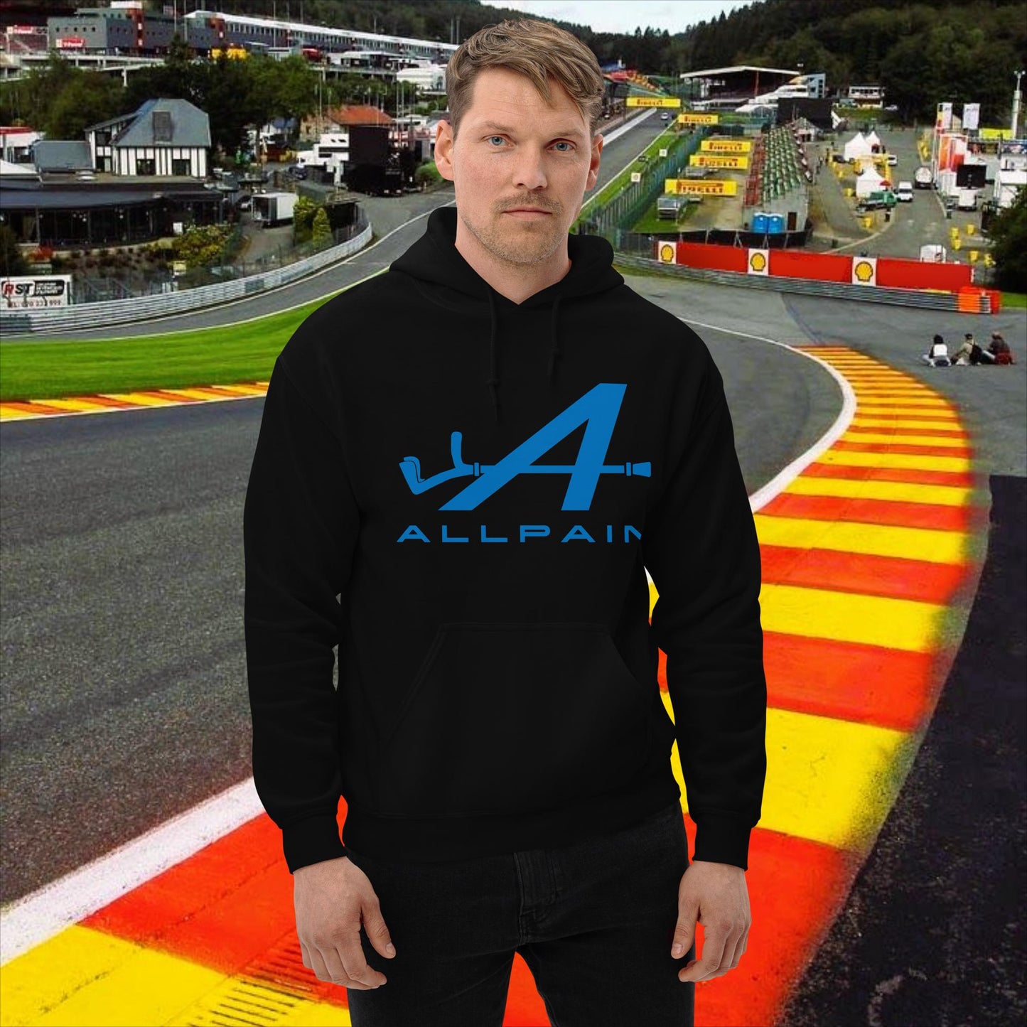 Allpain Alpine F1 Formula 1 Pierre Gasly Esteban Ocon Alpine Unisex Hoodie Black Hoodies Alpine F1 Next Cult Brand
