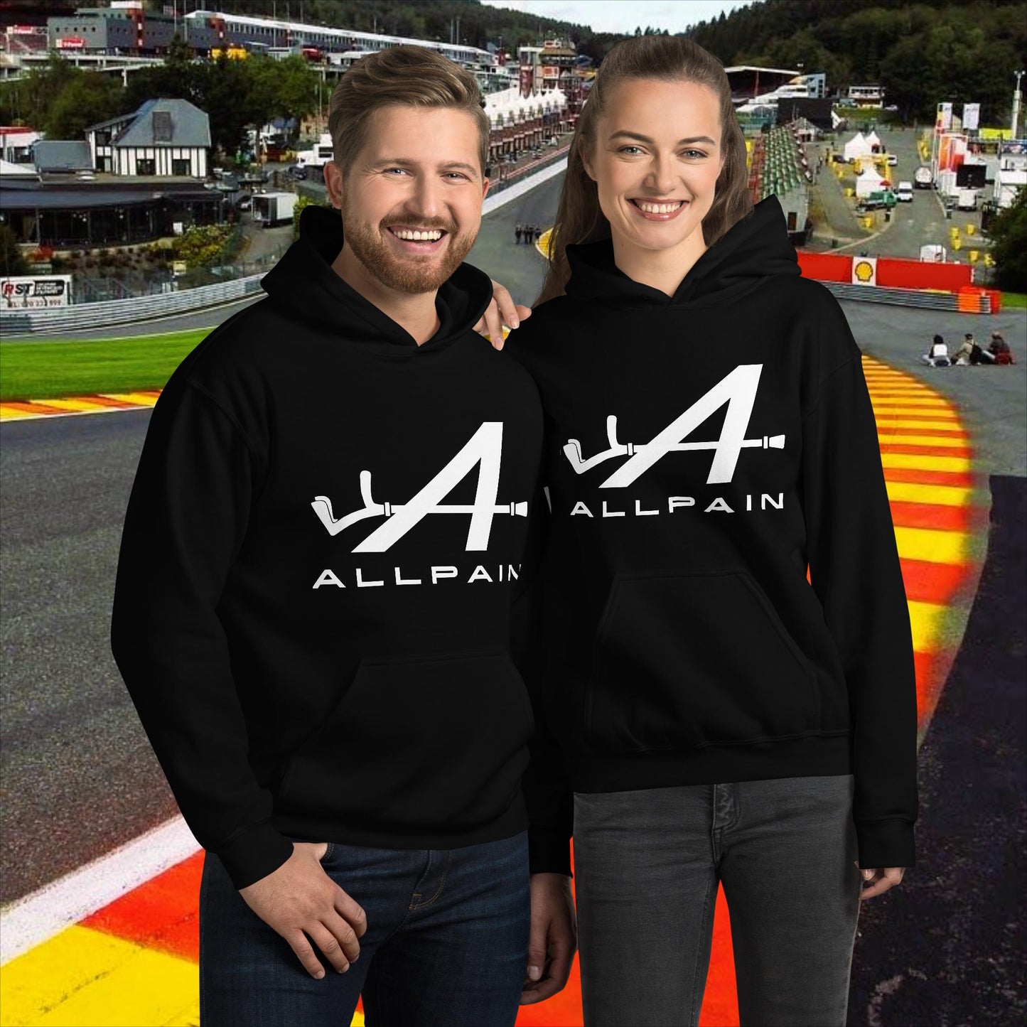 Allpain Alpine F1 Formula 1 Pierre Gasly Esteban Ocon Alpine Unisex Hoodie Black Hoodies Alpine F1 Next Cult Brand