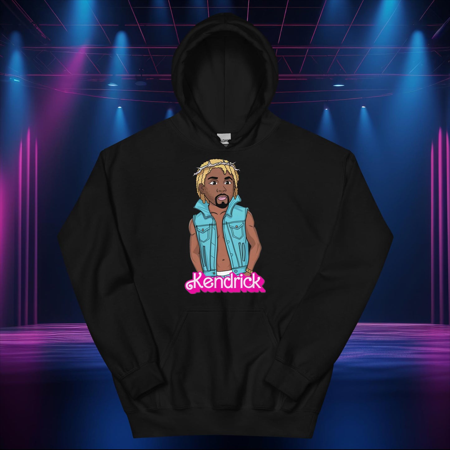 Kendrick Ken Ryan Gosling Barbie Hip Hop Rap Kendrick Lamar Unisex Hoodie Black Hoodies Barbie Ken Kendrick Lamar Movies Music Next Cult Brand