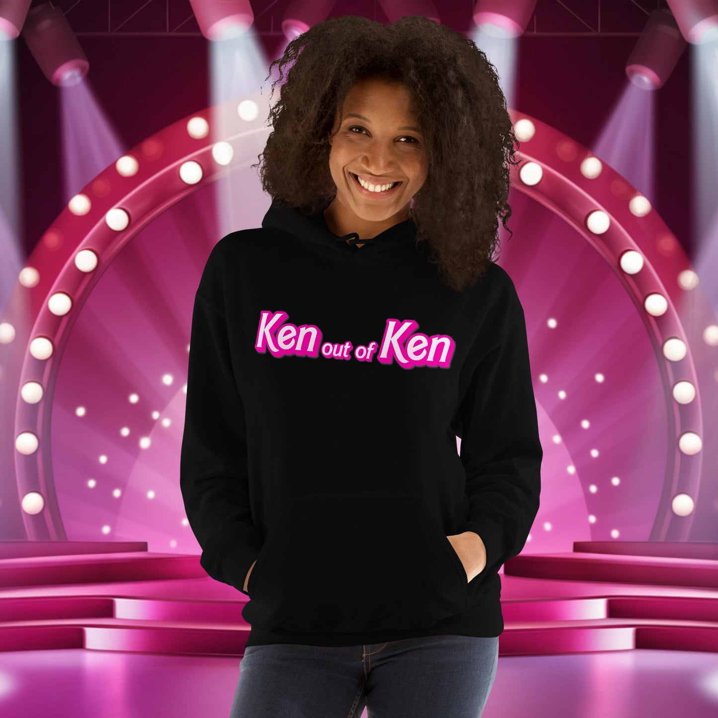 Ken out of Ken Barbie Movie Unisex Hoodie Black Hoodies Barbie Ken Movies Next Cult Brand