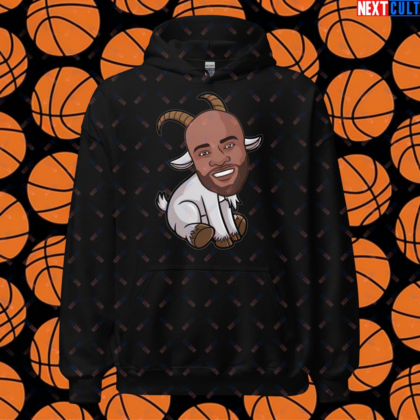 Vince Carter G.O.A.T. Hoodie - Greatest of All Time Basketball Meme Sweatshirt - Funny Vince Carter Cartoon Pullover for Basketball Fans - Perfect Gift for GOAT Lovers Unisex Hoodie Black Hoodies Basketball G.O.A.T. NBA Toronto Raptors Vince Carter Next Cult Brand