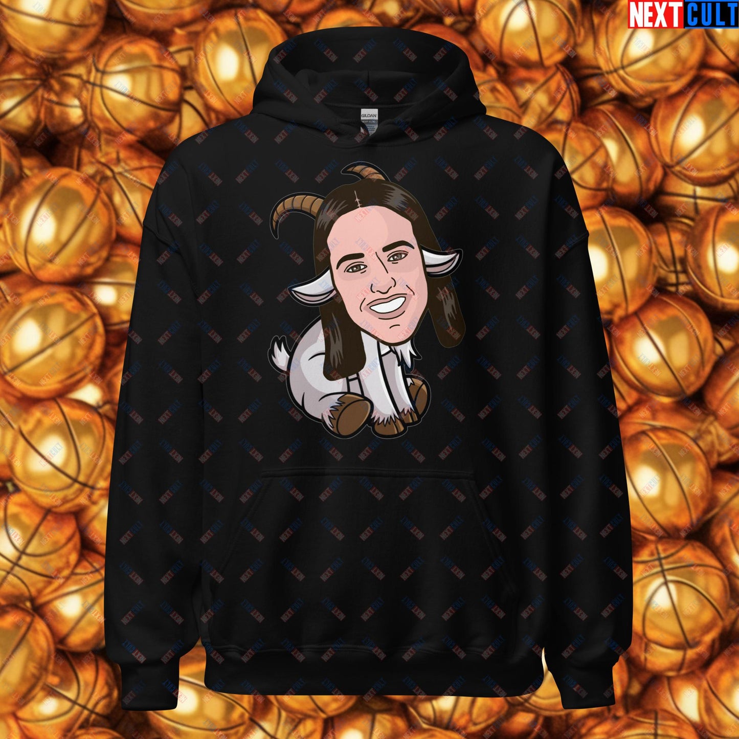 Caitlin Clark G.O.A.T. Hoodie - Greatest of All Time Basketball Sweatshirt - Indiana Fever & WNBA Fan Pullover - Funny Women's Basketball Meme Hooded Sweatshirt Unisex Hoodie Black Hoodies Basketball Caitlin Clark G.O.A.T. Indiana Fever WNBA Next Cult Brand