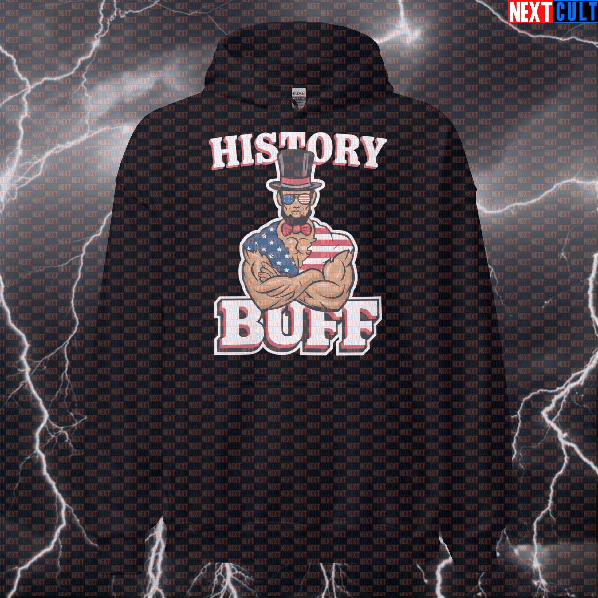Funny Abraham Lincoln Gym Bro Hoodie | History Buff Workout Meme Hooded Sweatshirt Jumper Pullover Hoodies 4th of July Abraham Lincoln Bodybuilding Fitness Gym Pump Cover Workout Next Cult Brand