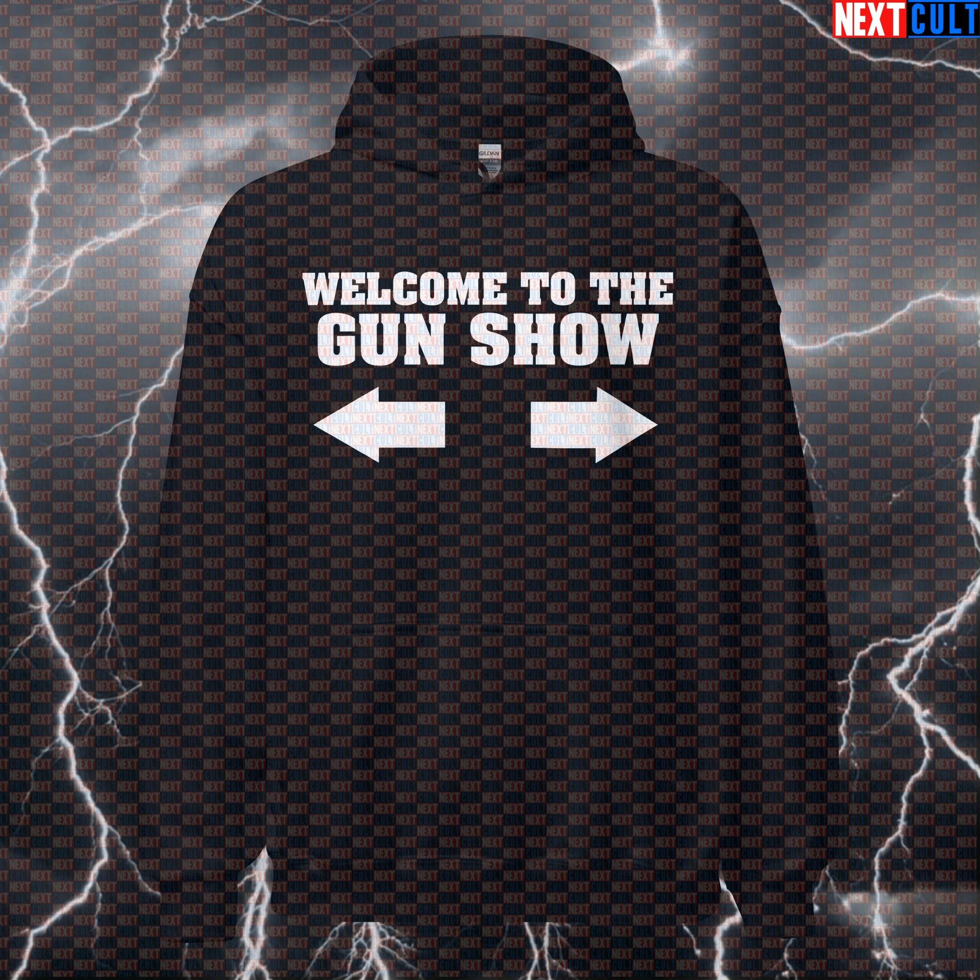 Welcome to the Gun Show Hoodie | Funny Gym Bro Meme Hooded Sweatshirt for Weightlifting Hoodies Bodybuilding Fitness Gym Pump Cover Workout Next Cult Brand