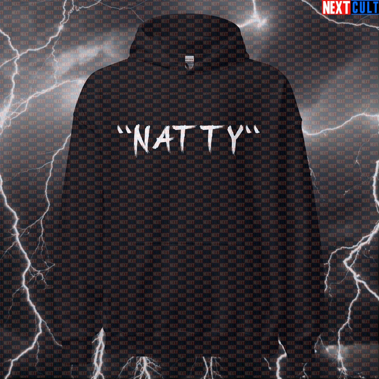 Funny Fake Natty Gym Hoodie | Not Really Natty Workout Hoodie For Lifters | Fitness Meme Pullover Hoodies Bodybuilding Fitness Gym Natty Pump Cover Workout Next Cult Brand
