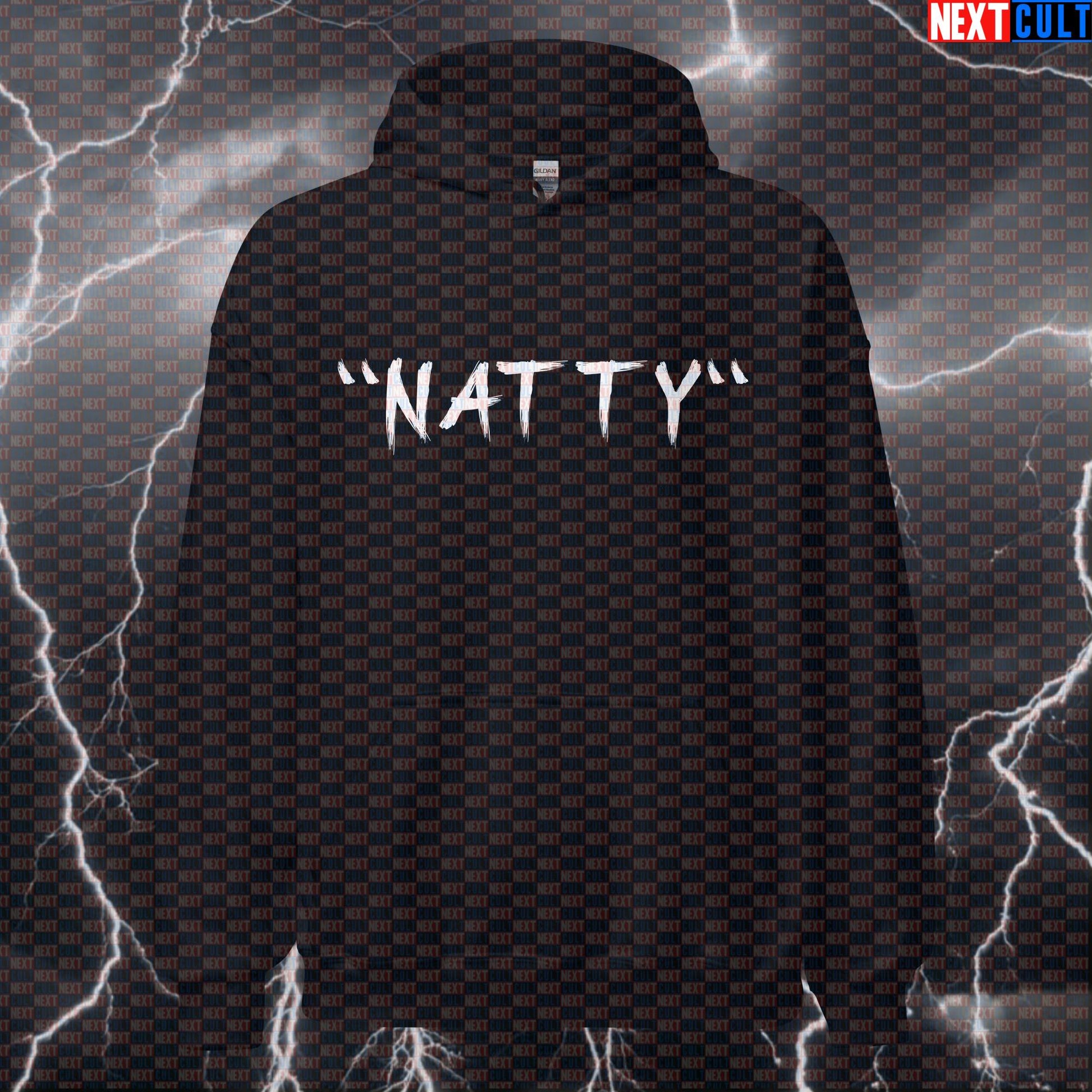 Funny Fake Natty Gym Hoodie | Not Really Natty Workout Hoodie For Lifters | Fitness Meme Pullover Hoodies Bodybuilding Fitness Gym Natty Pump Cover Workout Next Cult Brand