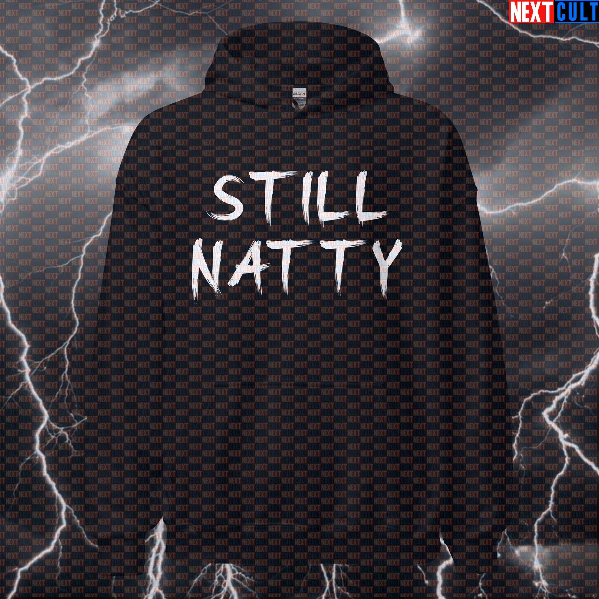Still Natty Gym Hoodie | Funny Natural Bodybuilding Meme Hooded Sweatshirt | Workout Pullover Jumper Hoodies Bodybuilding Fitness Gym Natty Pump Cover Workout Next Cult Brand