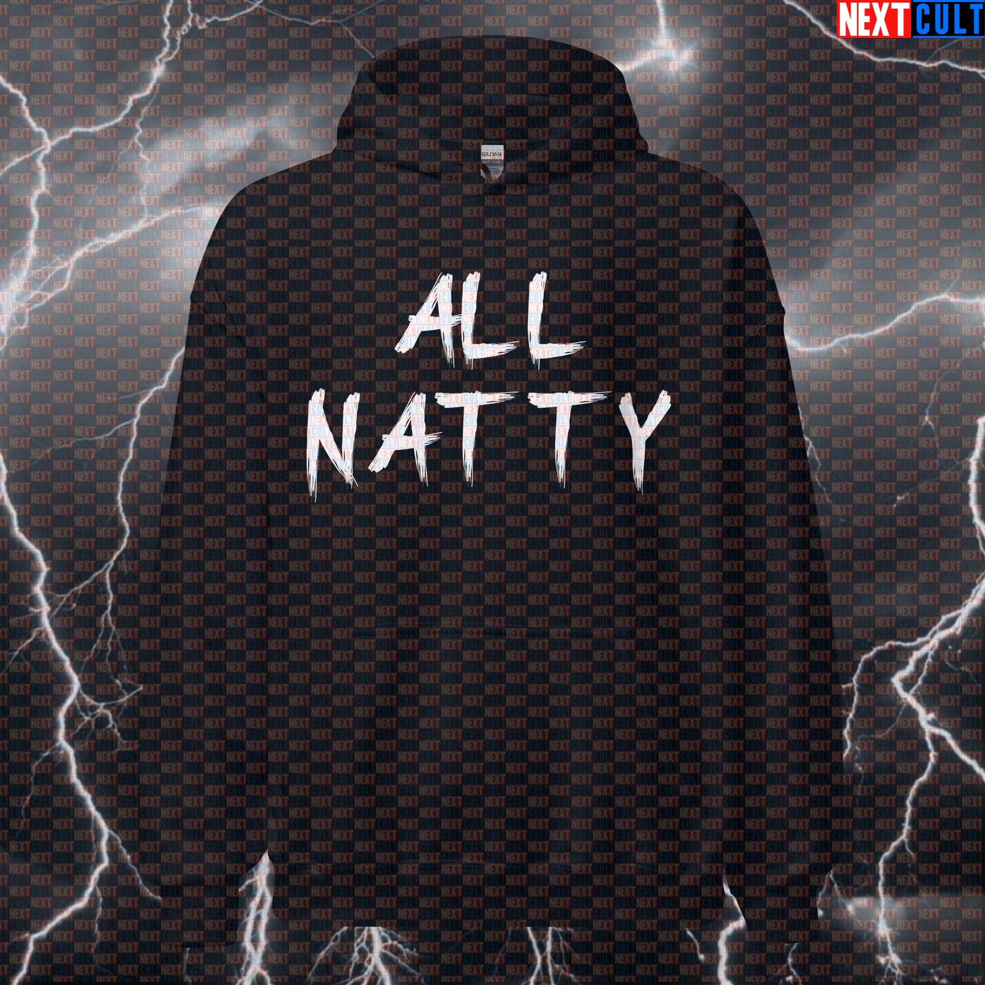 Funny All Natty Gym Hoodie | Workout Hoodie For Natural Bodybuilding Fans | Fitness Meme Pullover Hoodies Bodybuilding Fitness Gym Natty Pump Cover Workout Next Cult Brand