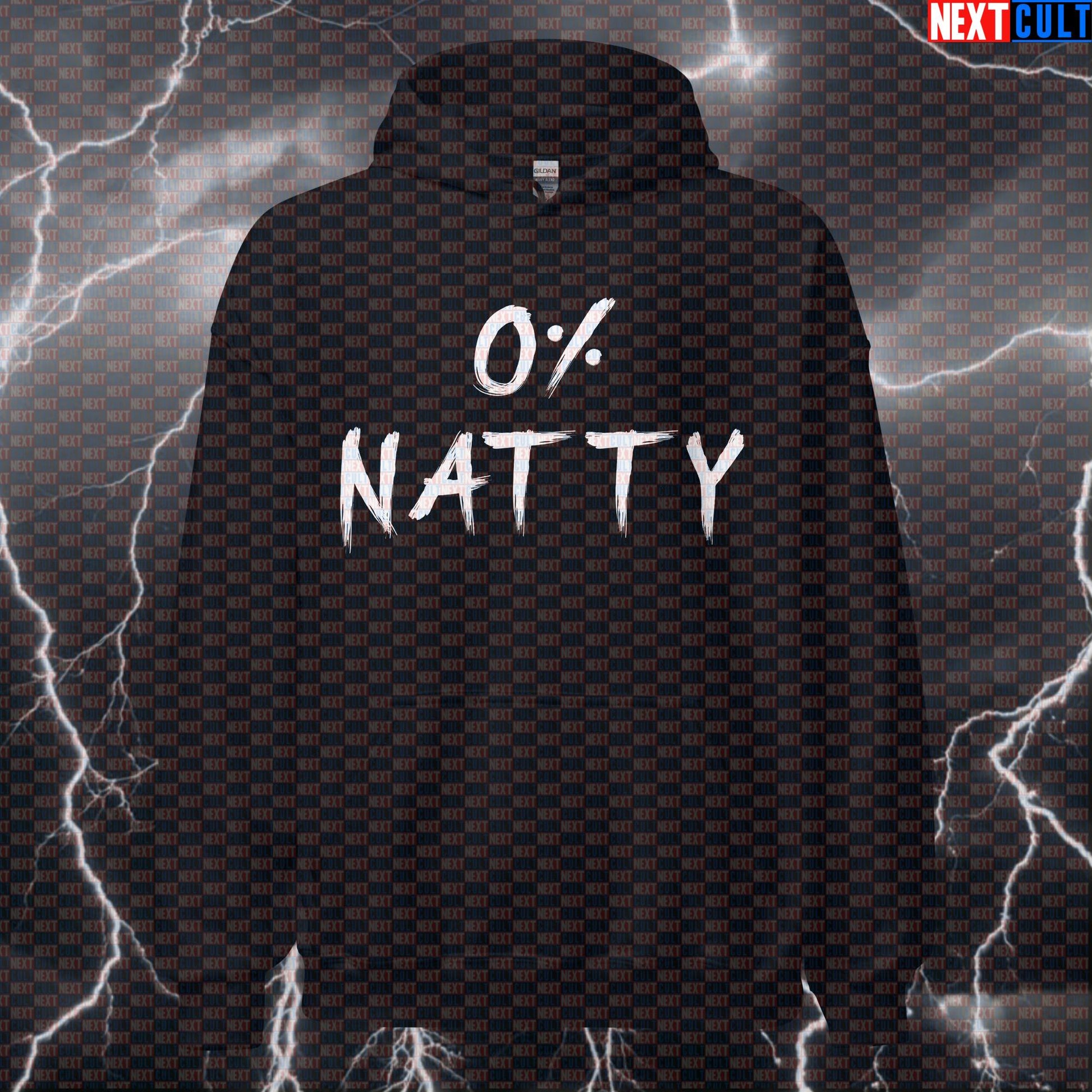 0% Natty Gym Meme Hoodie | Funny Bodybuilding Hooded Sweatshirt For Enhanced Lifters & Gym Bros Bodybuilding Fitness Gym Natty Pump Cover Steroids Workout Next Cult Brand