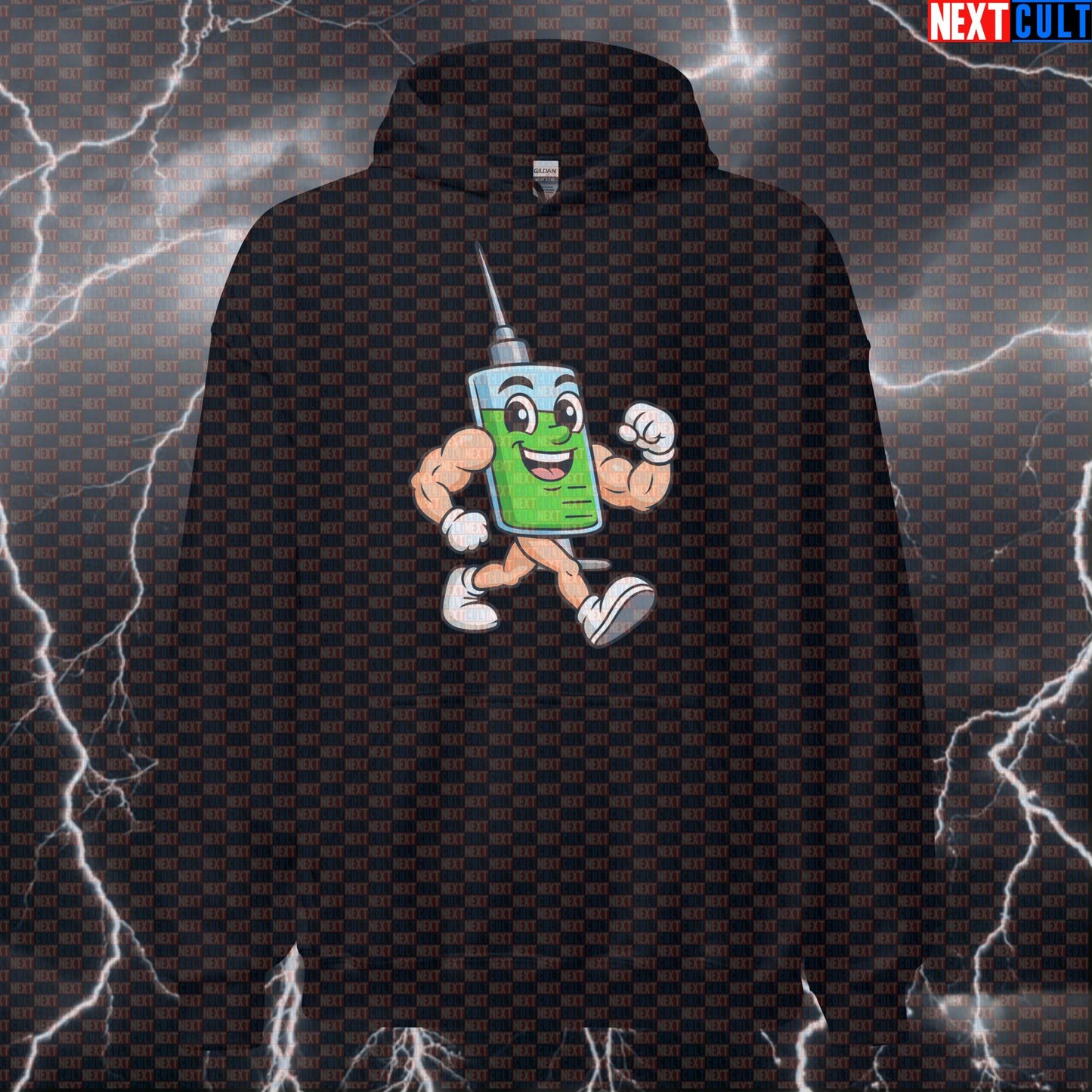 It's All Genetics Gym Meme Hoodie | Funny Natty Or Not Hooded Sweatshirt For Lifters Hoodies Bodybuilding Fitness Gym Pump Cover Steroids Workout Next Cult Brand