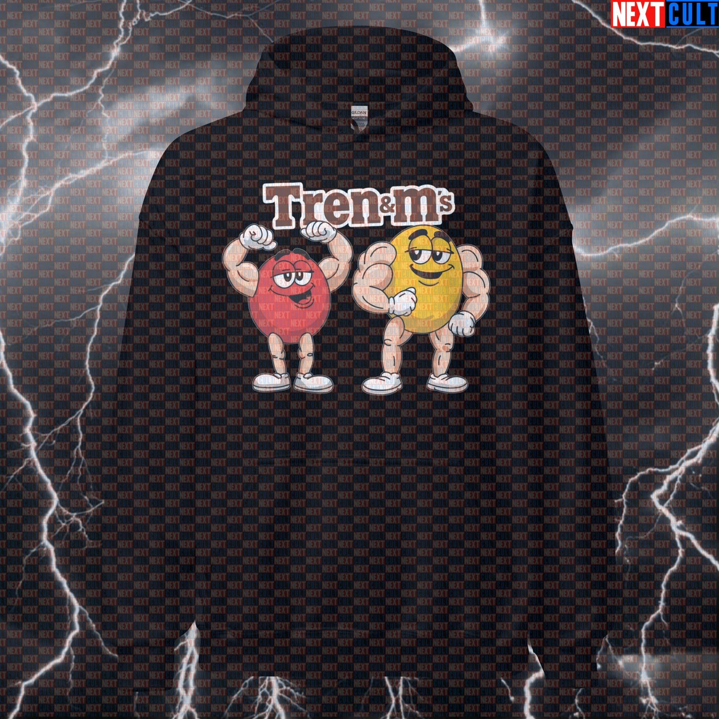 Tren Ms Gym Hoodie | Funny Bodybuilding Meme Hooded Sweatshirt For Enhanced Lifters | Workout Pullover Bodybuilding Fast Food Fitness Gym Pump Cover Steroids Workout Next Cult Brand