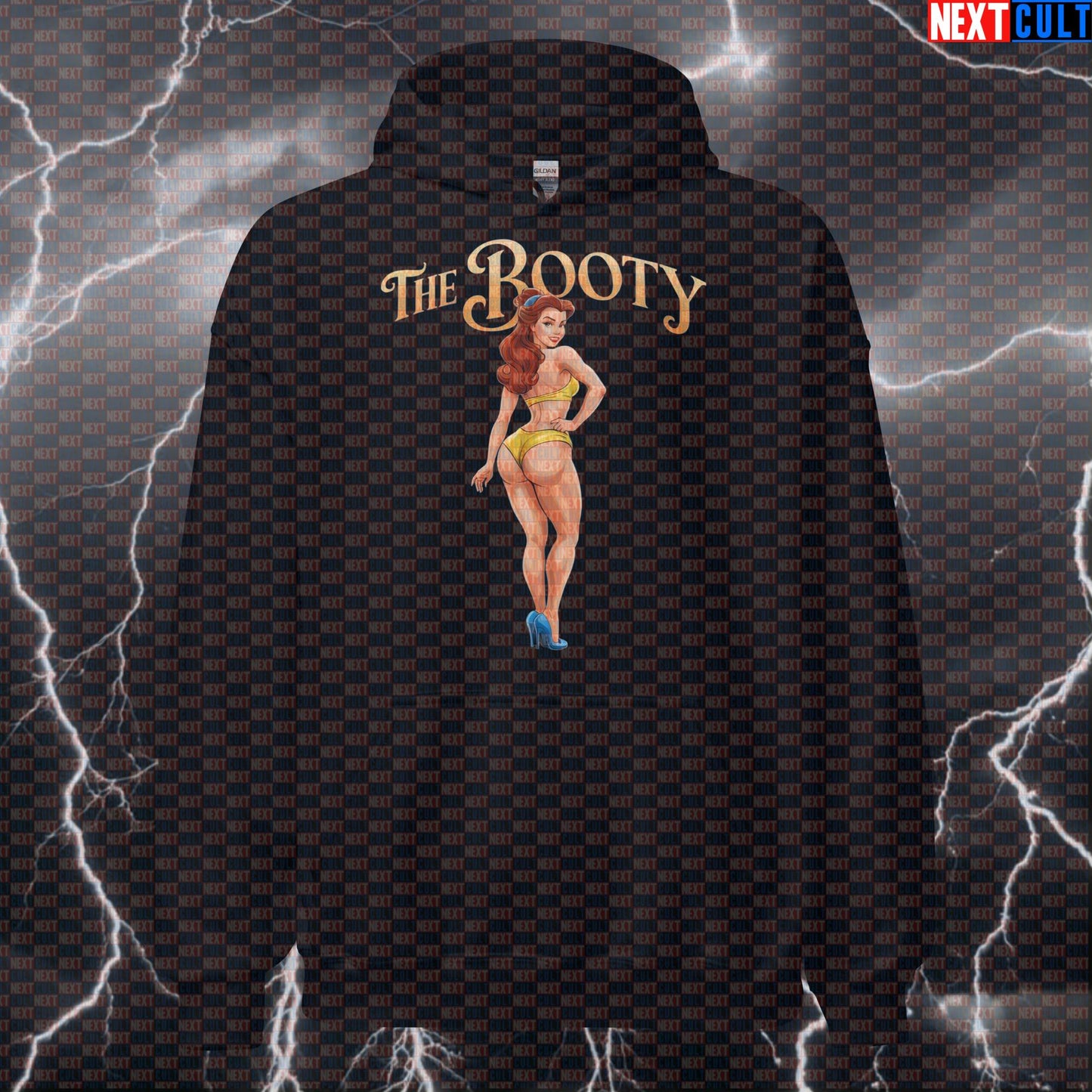 Gym Princess Hoodie | Funny Booty Builder Workout Hoodie For Lifters | Fairy Tale Hooded Sweatshirt Hoodies Bodybuilding Films Fitness Gym Leg Day Pump Cover Workout Next Cult Brand