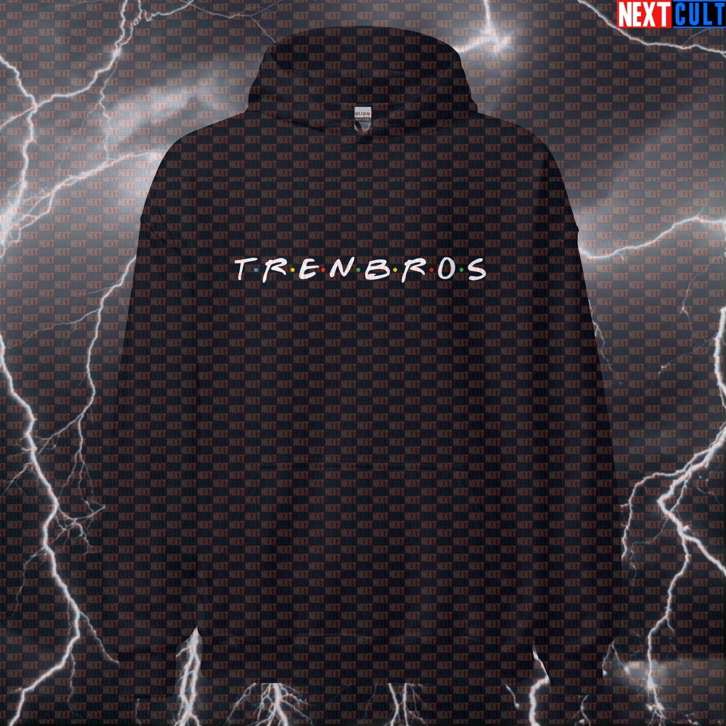 Trenbros Funny Gym Meme Hoodie | Enhanced Lifter Hooded Sweatshirt | Bodybuilding Workout Pullover Hoodies Bodybuilding Fitness Gym Pump Cover Steroids TV Workout Next Cult Brand