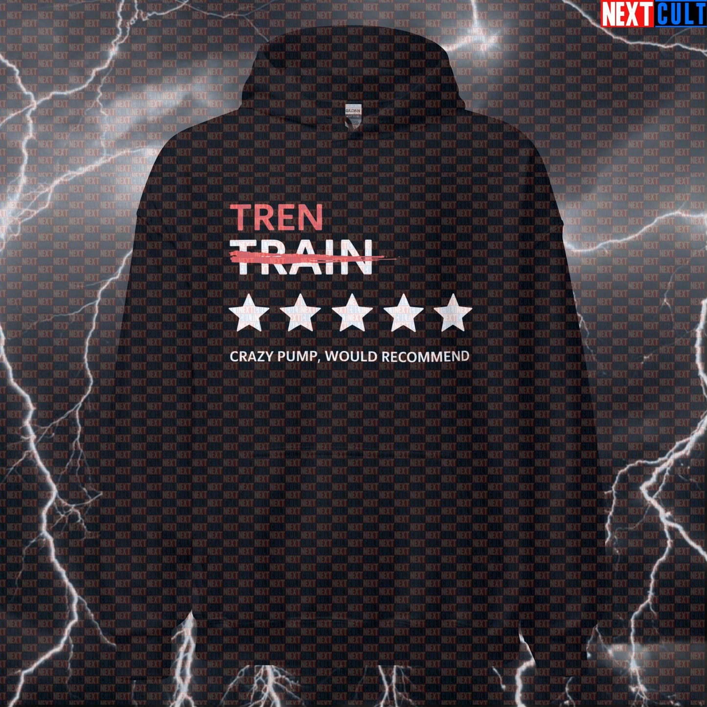 Tren Review Gym Hoodie | Funny Not Natty Meme Workout Hoodie | Bodybuilding Humor Pullover Bodybuilding Fitness Gym Pump Cover Steroids Workout Next Cult Brand