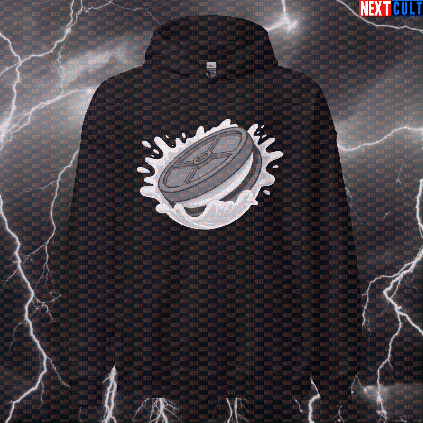 Cookie Weight Plate Funny Gym Hoodie - OREO Cookie Meme Hooded Sweatshirt Pullover Bodybuilding Bulking Fast Food Fitness Gym Powerlifting Pump Cover Workout Next Cult Brand