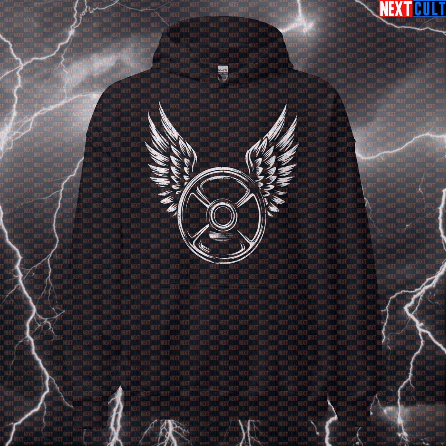 Movin Metal Funny Gym Hoodie - Heavy Metal Rock Music Hooded Sweatshirt Pump Cover Pullover Hoodies Next Cult Brand