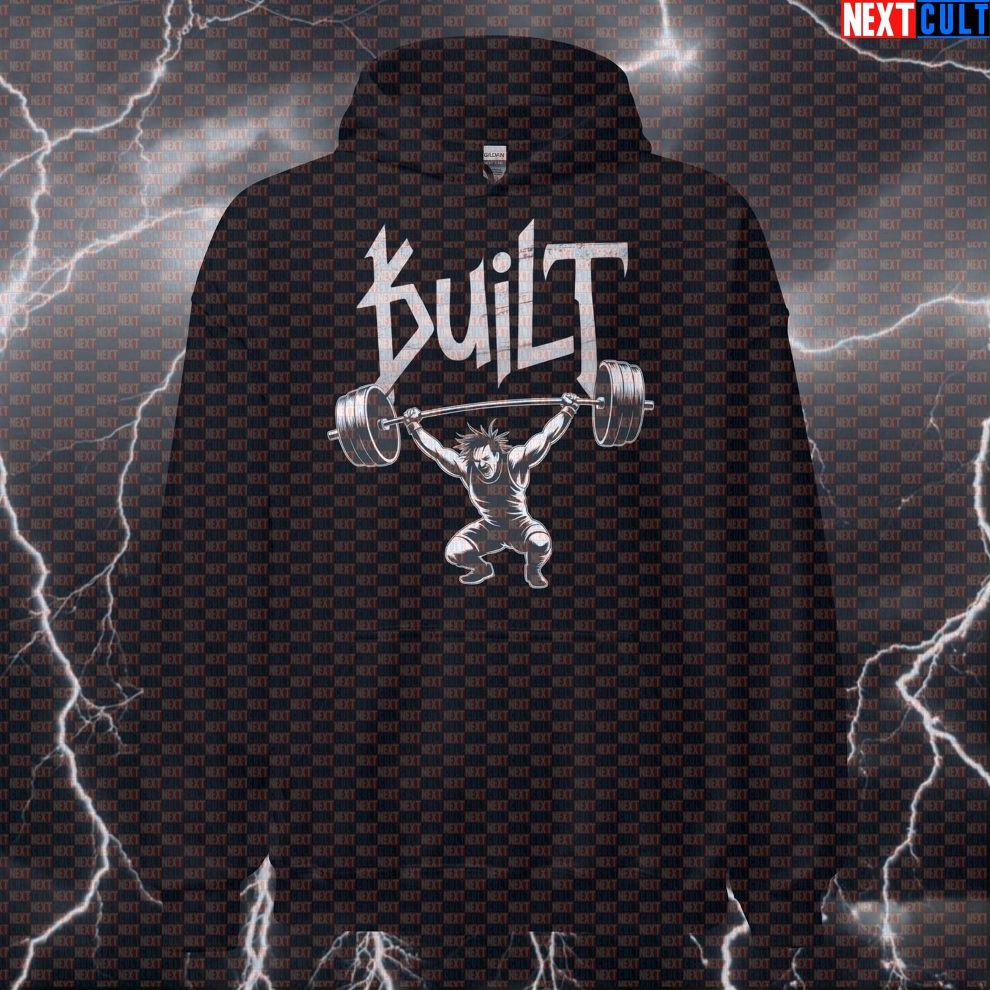 Built For The Gym Funny Korn Hoodie - Metal Weightlifting Meme Hooded Sweatshirt Pullover Hoodies Next Cult Brand