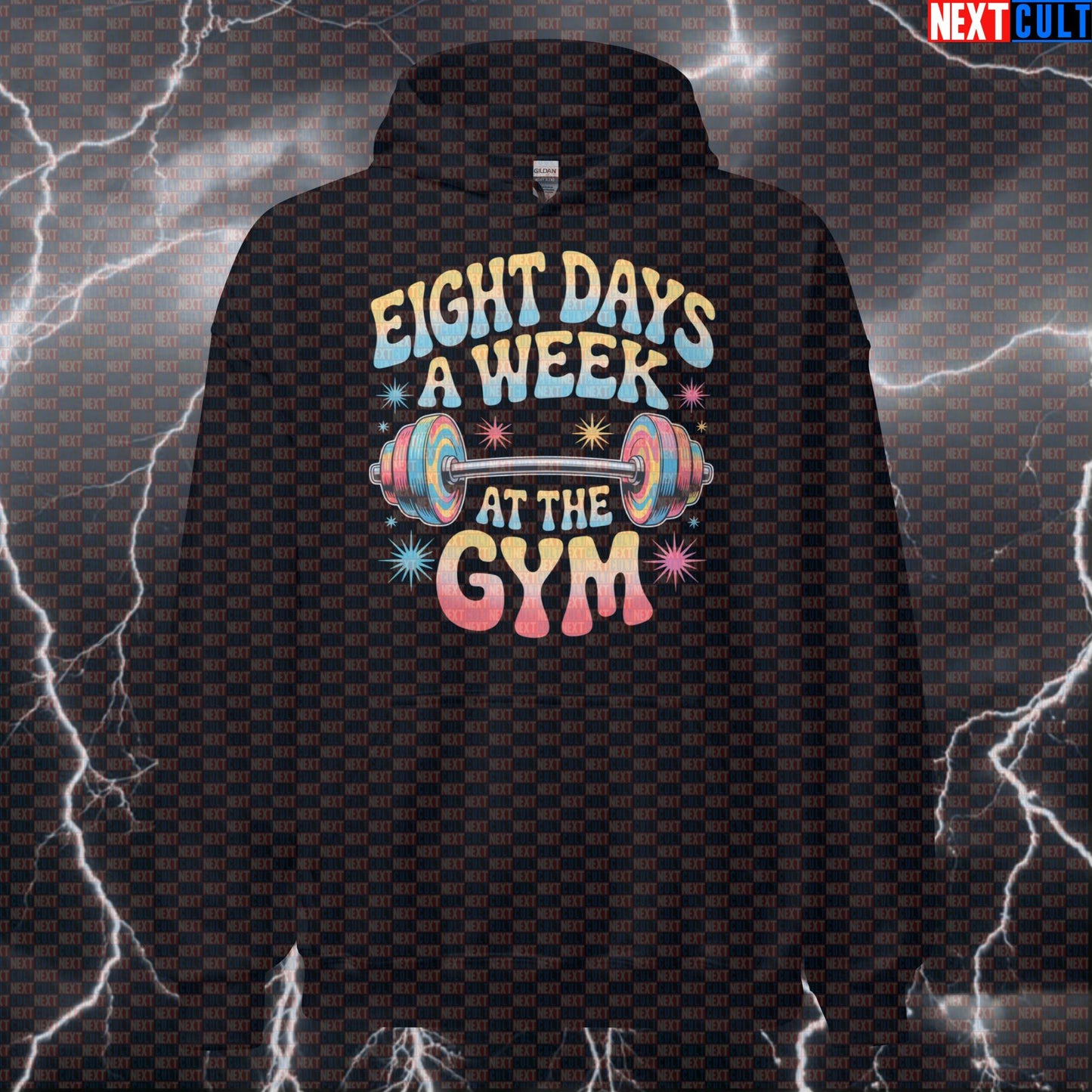 Eight Days A Week At The Gym Hoodie - Beatles Workout Meme Hooded Sweatshirt Pullover Pump Cover Hoodies Bodybuilding Fitness Gym Powerlifting Pump Cover Rock Music The Beatles Workout Next Cult Brand