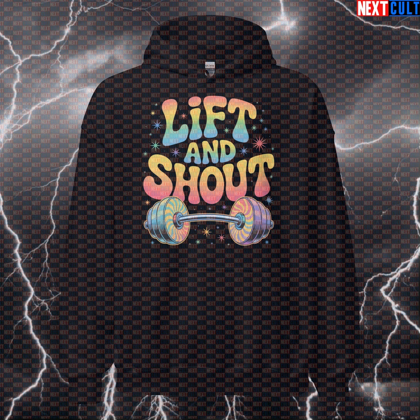 Lift And Shout Funny Gym Hoodie - Beatles Rock Music Meme Hooded Sweatshirt Pump Cover Hoodies Bodybuilding Fitness Gym Powerlifting Pump Cover Rock Music The Beatles Workout Next Cult Brand