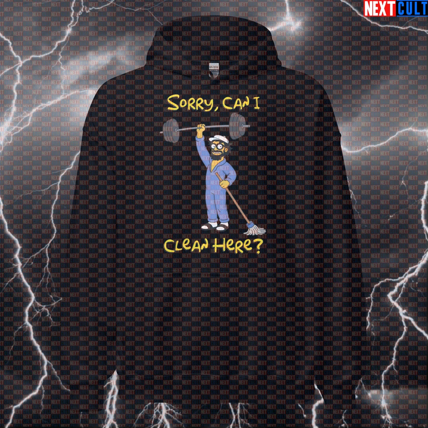 Sorry Can I Clean Here Funny Gym Hoodie Hooded Sweatshirt Pullover Anatoly Meme Pump Cover for Lifters Hoodies Next Cult Brand