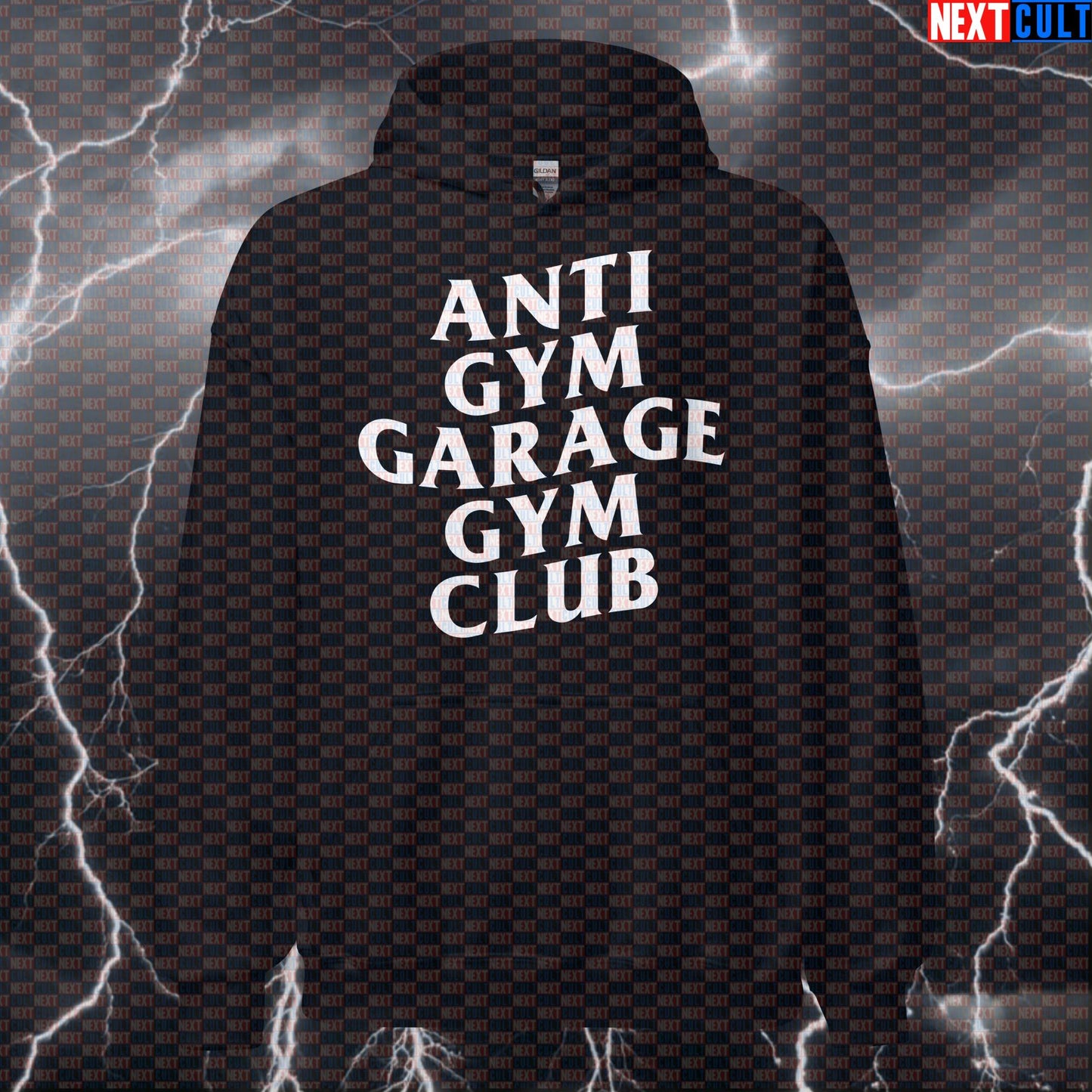 Anti Gym Garage Gym Club Funny Gym Hoodie Hooded Sweatshirt Pullover Pump Cover for Home Gym Lifters Hoodies Fitness Gym Home Gym Pump Cover Workout Next Cult Brand