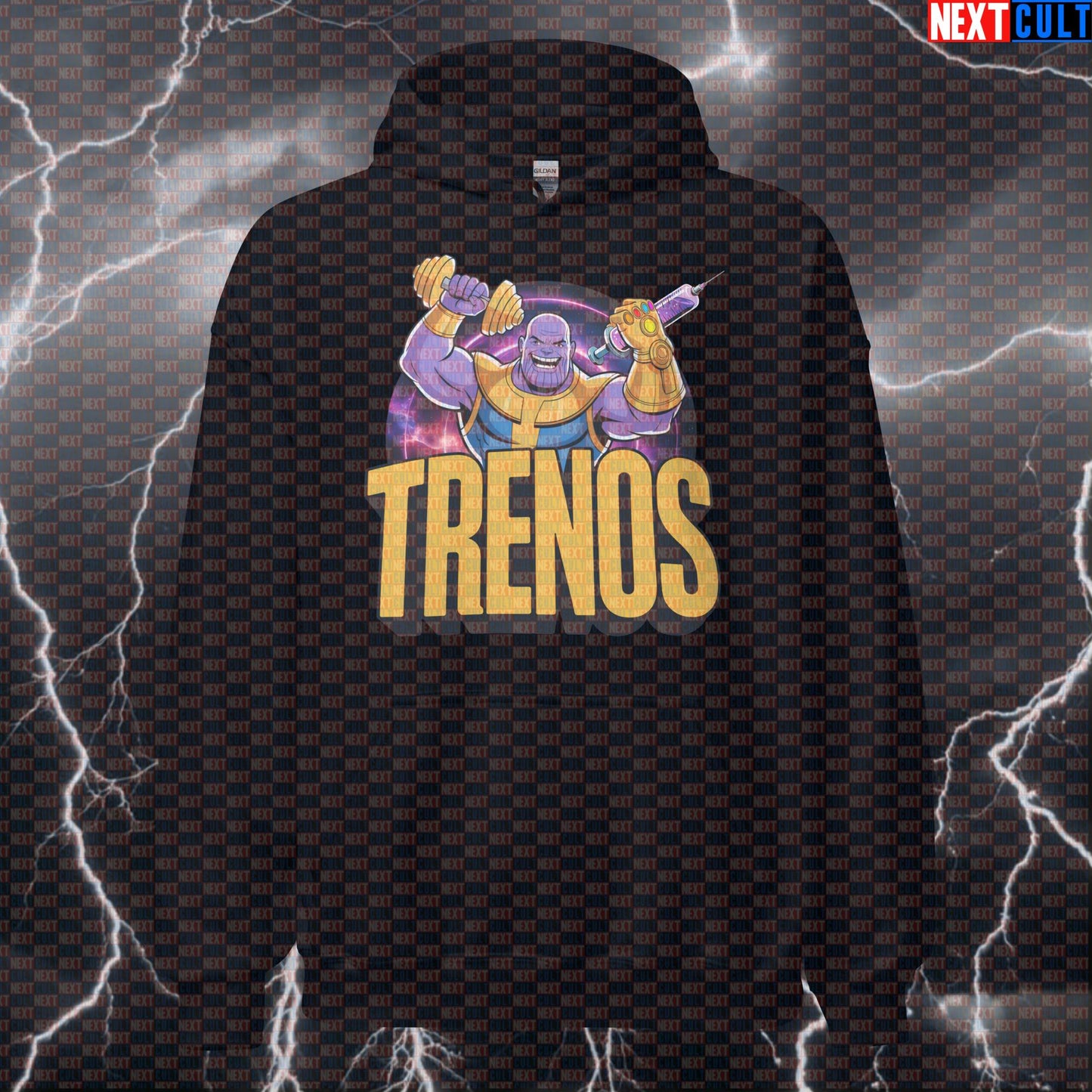 Trenos Not Natty Funny Gym Hoodie Pump Cover Hooded Sweatshirt Pullover for Lifters Gymbros Tren Steroid Meme Hoodies Next Cult Brand