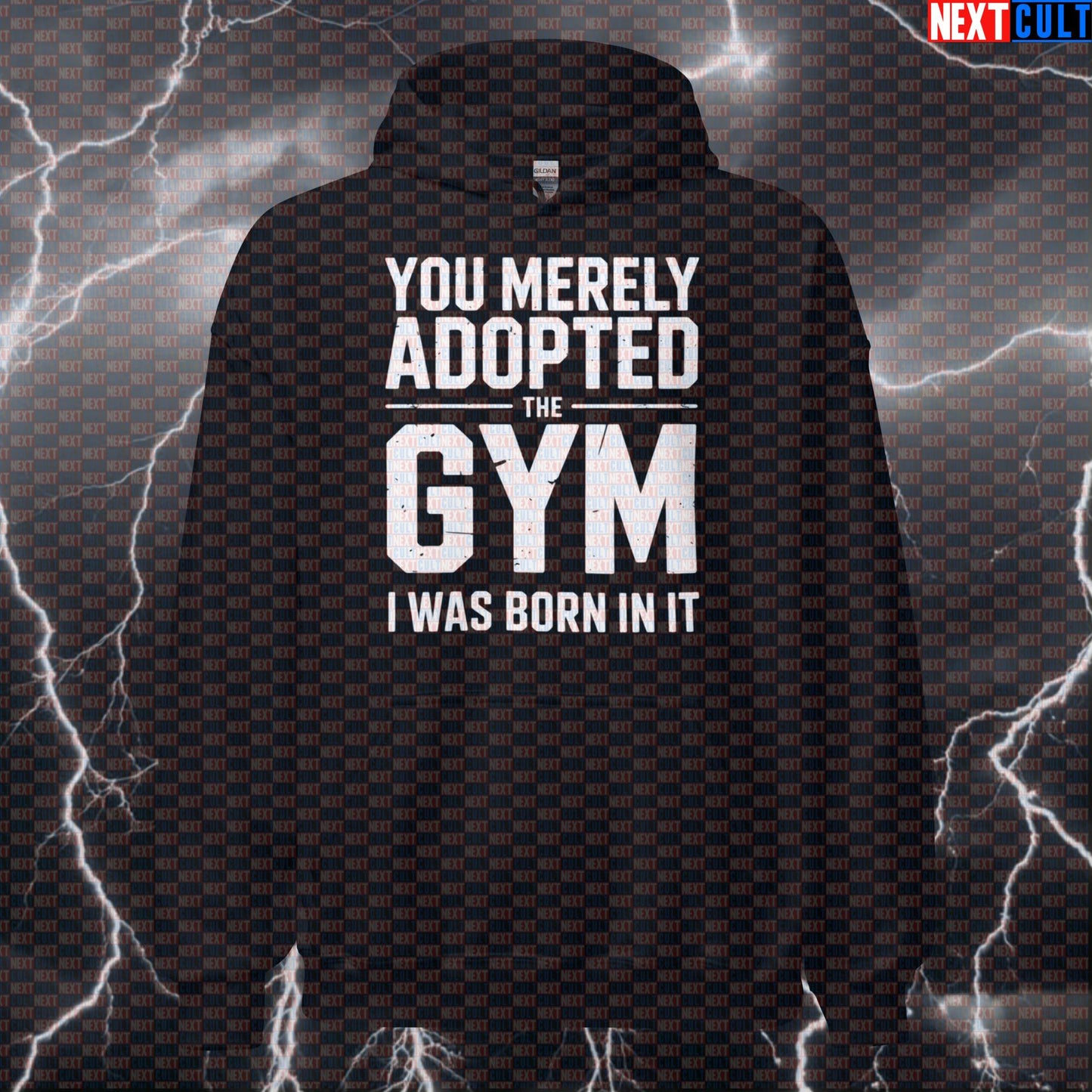 You Merely Adopted the Gym Funny Gym Hoodie Bane Meme Hooded Sweatshirt Pullover Pump Cover for Lifters Bane Bodybuilding Films Fitness Gym Powerlifting Pump Cover Superheroes Workout Next Cult Brand