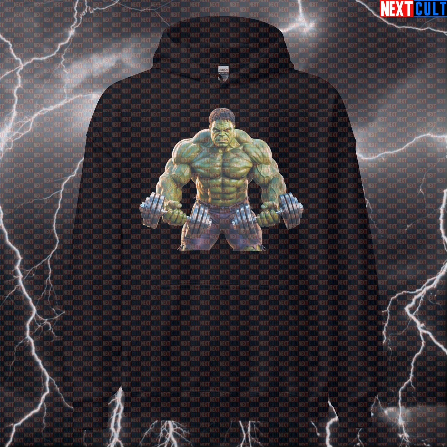 Hulk Smash Funny Gym Hoodie Hooded Sweatshirt Pullover Pump Cover for Lifters Comic Gymbros Workout Top Hoodies Next Cult Brand
