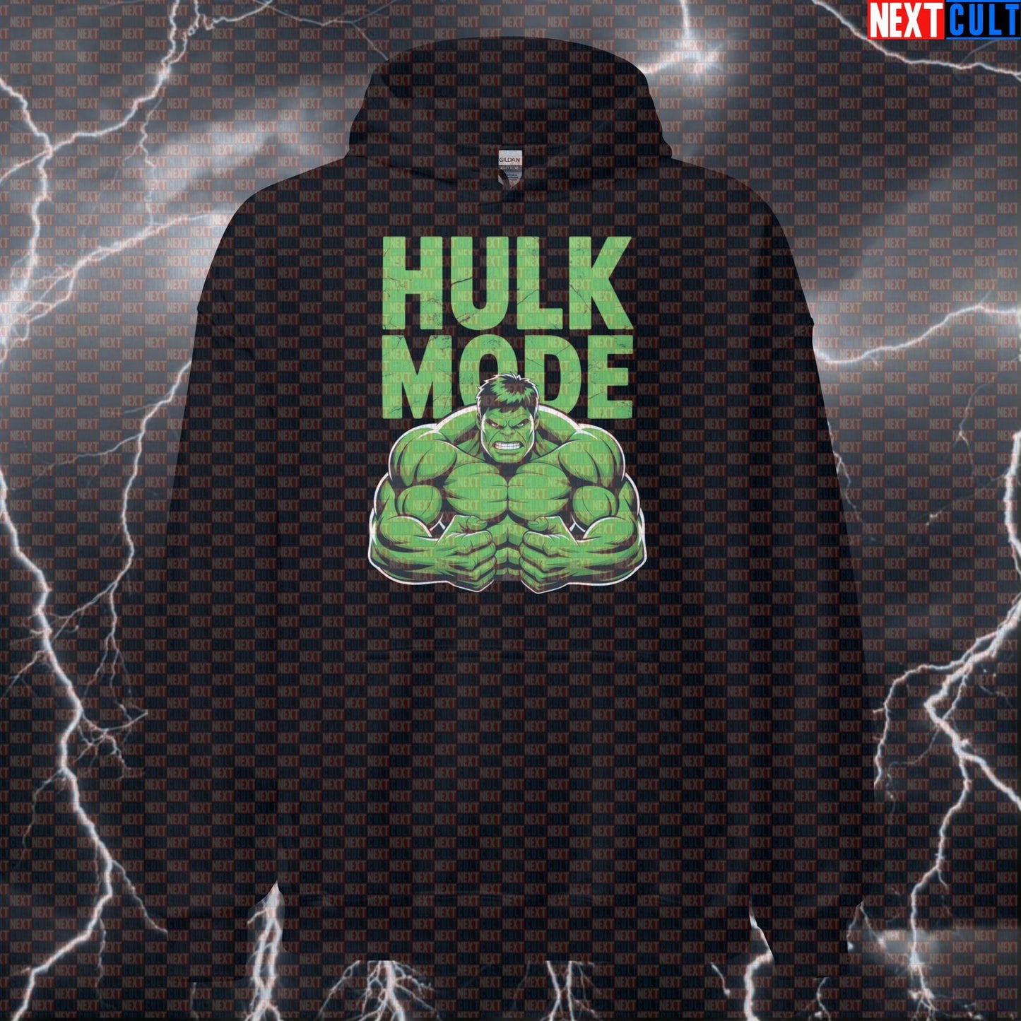 Hulk Mode Gym Hoodie Funny Superhero Pump Cover Hooded Sweatshirt Workout Hoodie Gym Pullover Jumper Top Hoodies Next Cult Brand