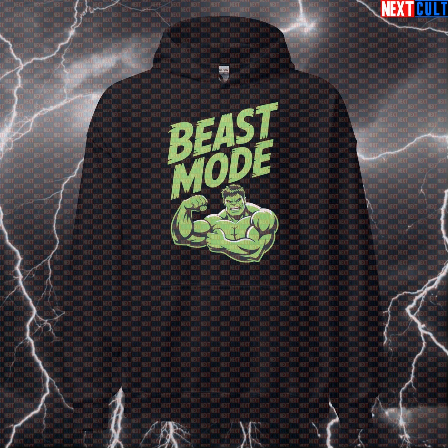 Beast Mode Hulk Gym Hero Funny Gym Hoodie Pump Cover Hooded Sweatshirt Pullover Workout Top for Gains Hoodies Next Cult Brand