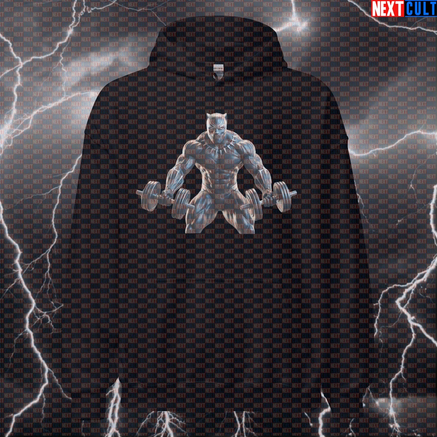 Black Panther Gym Hero Funny Gym Hoodie Pump Cover Pullover Hooded Sweatshirt Workout Hoodie for Lifters Hoodies Next Cult Brand