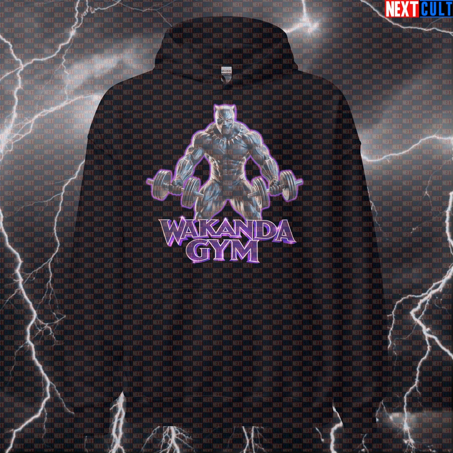 Wakanda Gym Black Panther Funny Gym Hoodie Workout Hoodie Bodybuilding Powerlifting Fitness Meme Hoodies Next Cult Brand