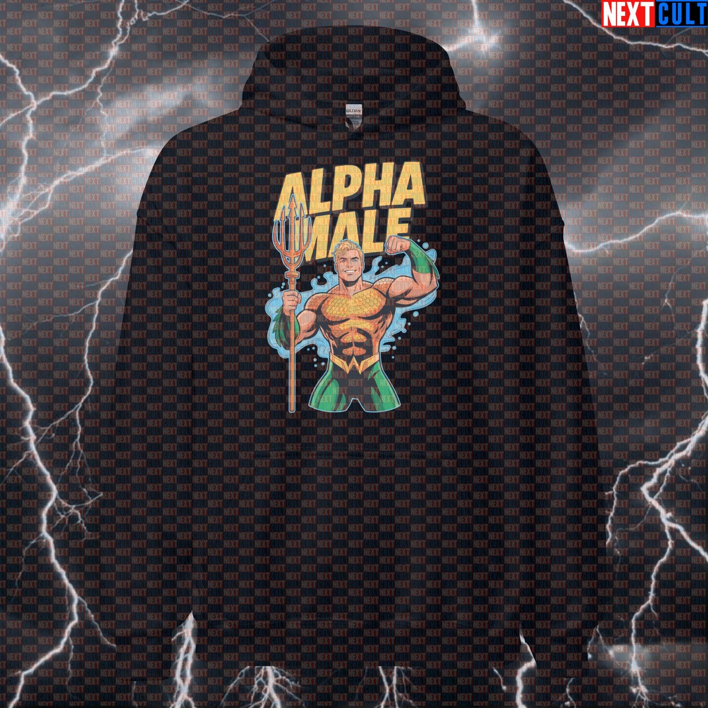 Alpha Male Aquaman Funny Gym Hoodie Pump Cover Hooded Sweatshirt Pullover Gym Jumper Workout Hoodie Top Hoodies Next Cult Brand
