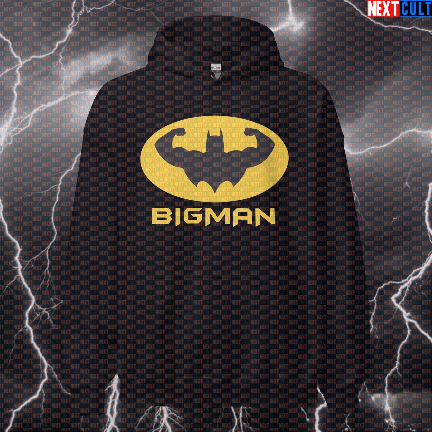 Big Man Batman Gym Hero Funny Gym Hoodie Pump Cover Hooded Sweatshirt Pullover Workout Hoodie Top Hoodies Next Cult Brand